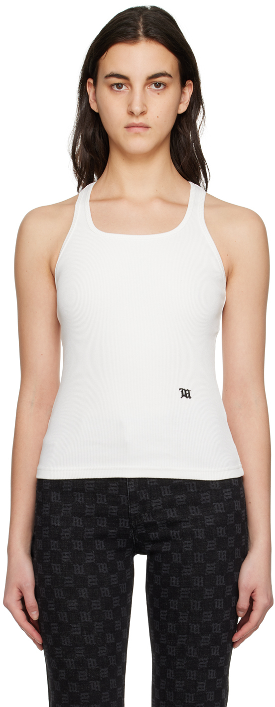 White 'The M' Tank Top