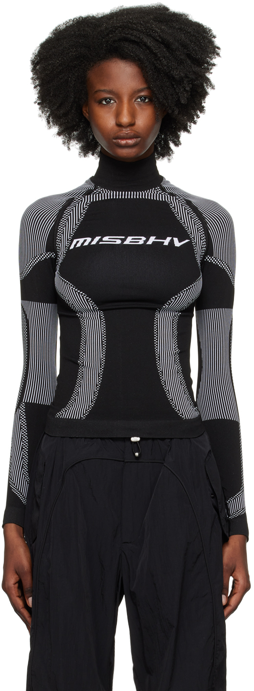 MISBHV: Black Active Long Sleeve Top | SSENSE