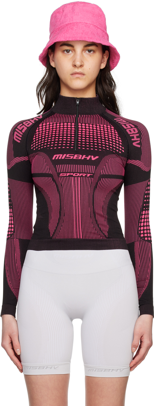 MISBHV: Black & Pink Europa Top | SSENSE Canada