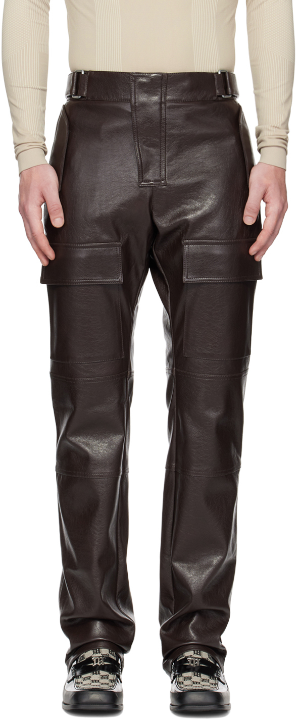 Leather Cargo Trouser  Karen Millen