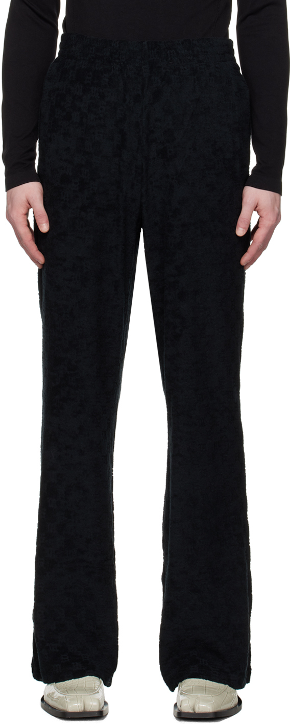 Shop Misbhv Black Monogram Trousers In 22366153 Black