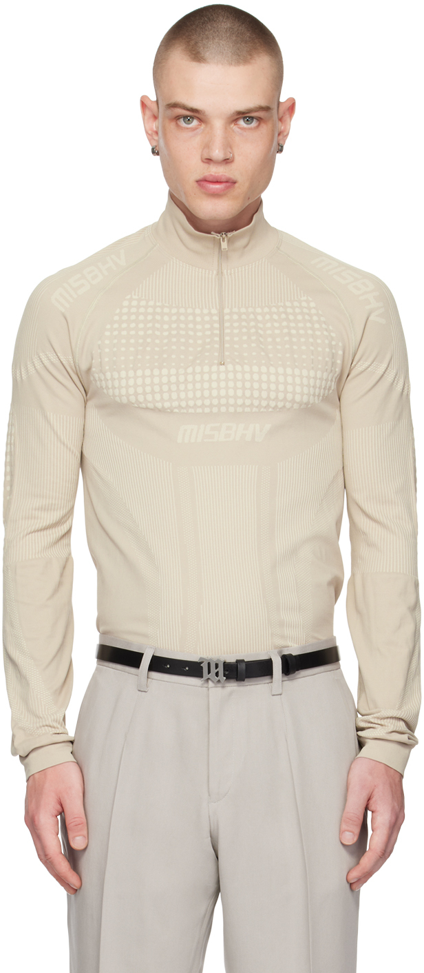 Misbhv Sport Europa Long-sleeve T-shirt In 22330639 Beige