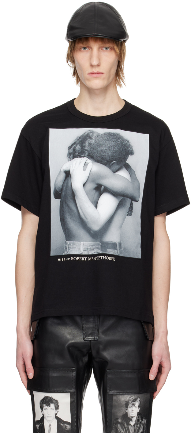 Shop Misbhv Black Embrace T-shirt In 22331004 Black