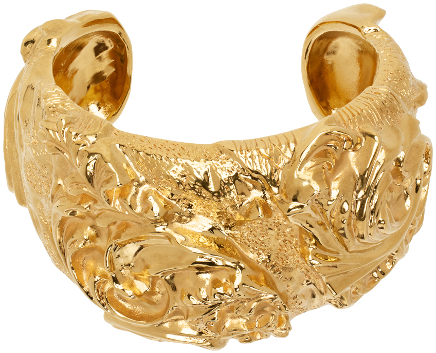 Bally Gold Sculptural Bracelet