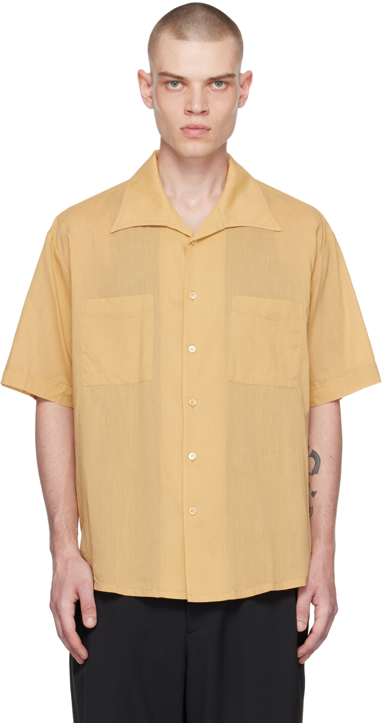 Tan Jesse Shirt by Maiden Name on Sale