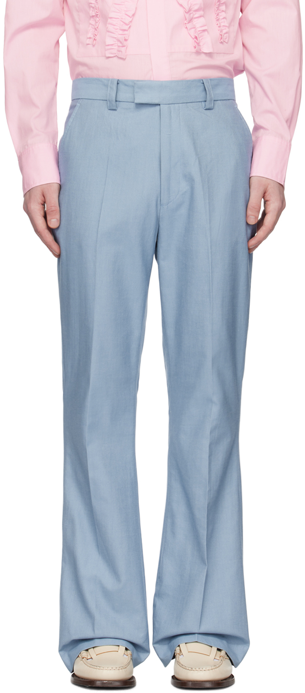 Blue Slim Trousers