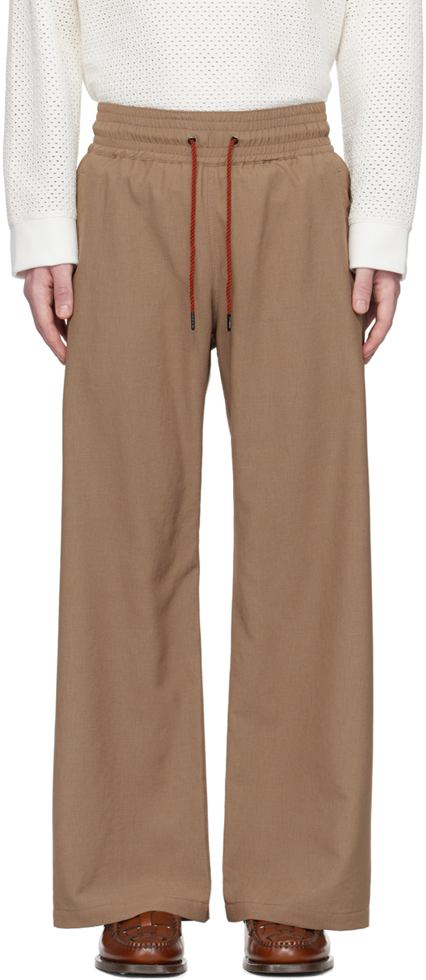 Brown Drawstring Trousers