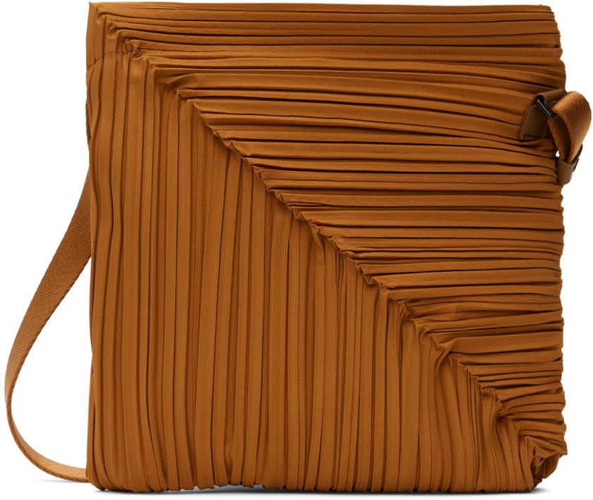 Pleats Please Issey Miyake Leaf Small Technical-pleated Cross-body Bag