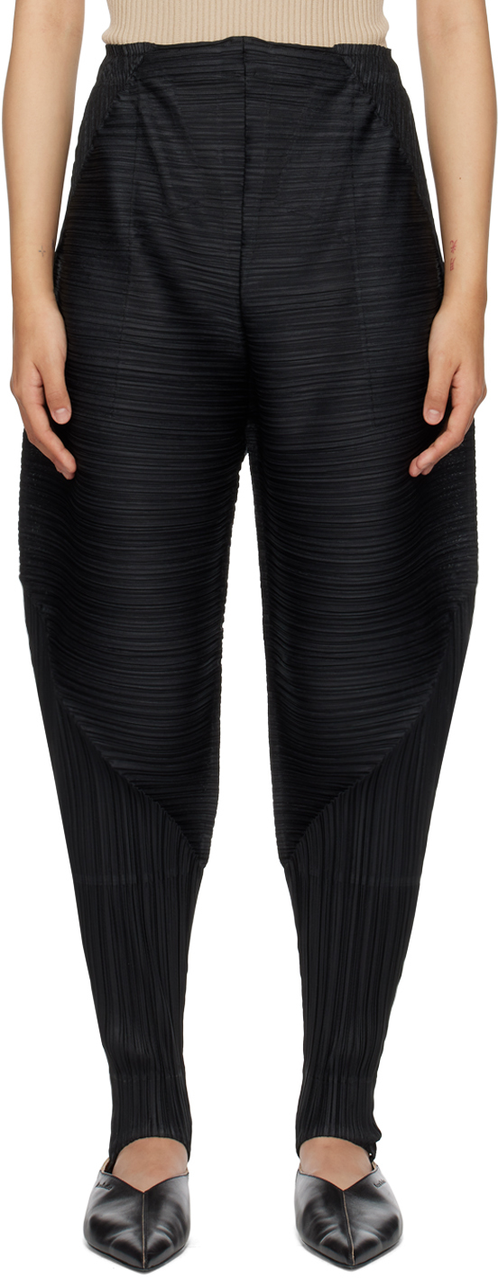 Thicker Bounce Pants in Black by Pleats Please Issey Miyake – Idlewild