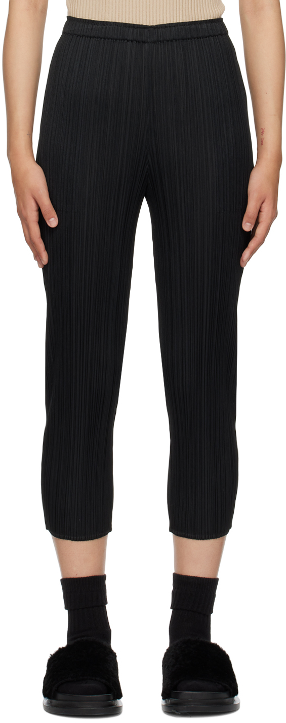 Black Monthly Colors December Trousers by Pleats Please Issey