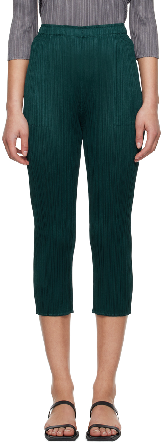 Pleats Please by Issey Miyake May Monthly Colors Pant in Pastel Green  Curated at Jake and Jones