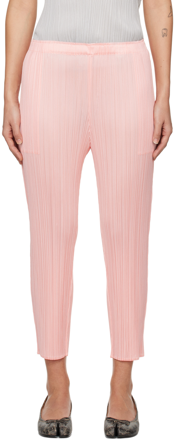 Pleats Please Issey Miyake: Pink Monthly Colors February Trousers