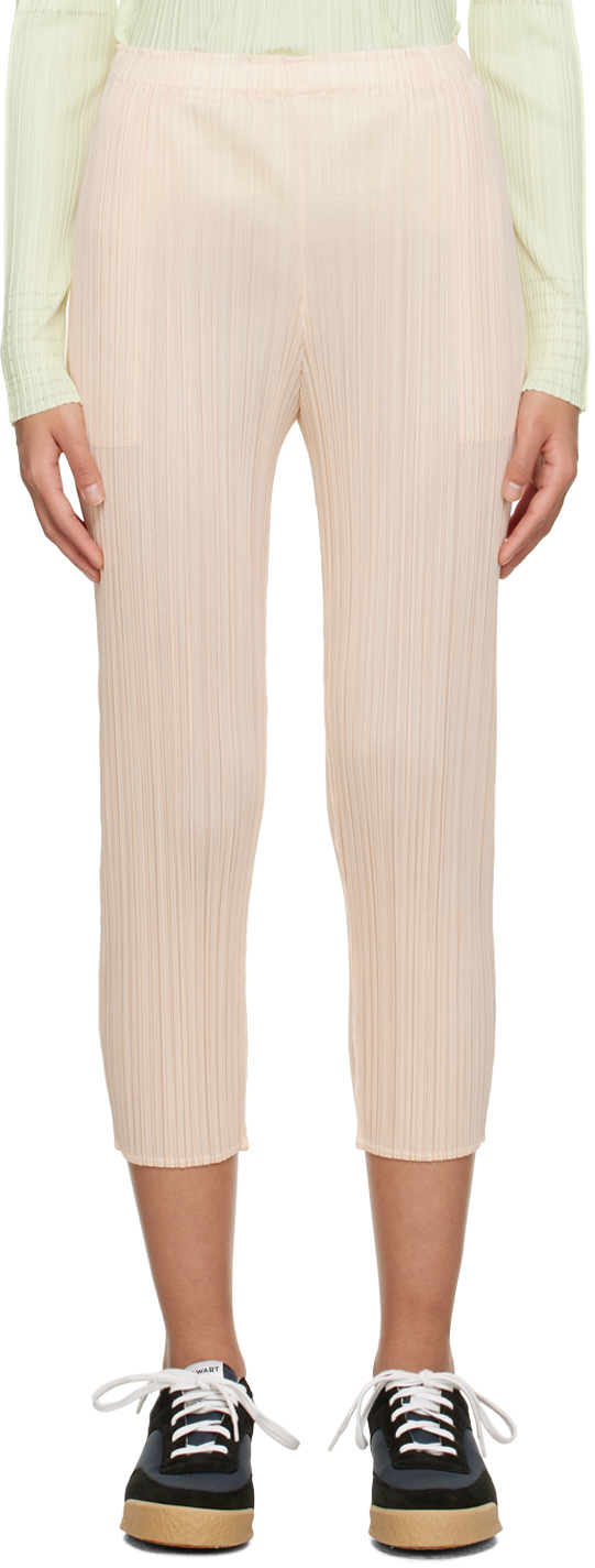 Beige Monthly Colors February Trousers