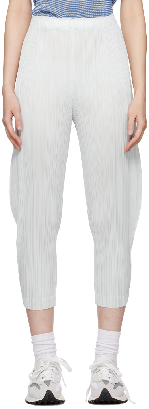 White Monthly Colors March Trousers