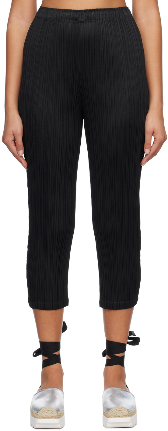 Miyake Pleated Cropped Tapered Pants Women Slim Fit Office Trousers For  Autumn 2023 From Covde, $21.7