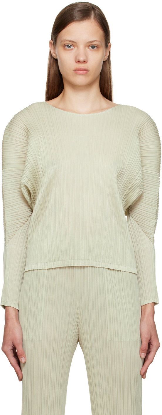 Pleats Please Issey Miyake: Gray Monthly Colors October Sweater