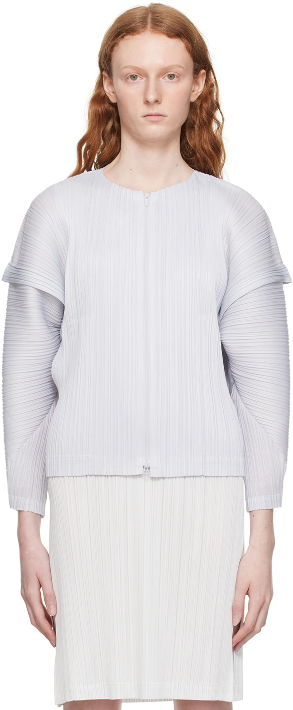 Pleats Please Issey Miyake: Gray Monthly Colors January Jacket