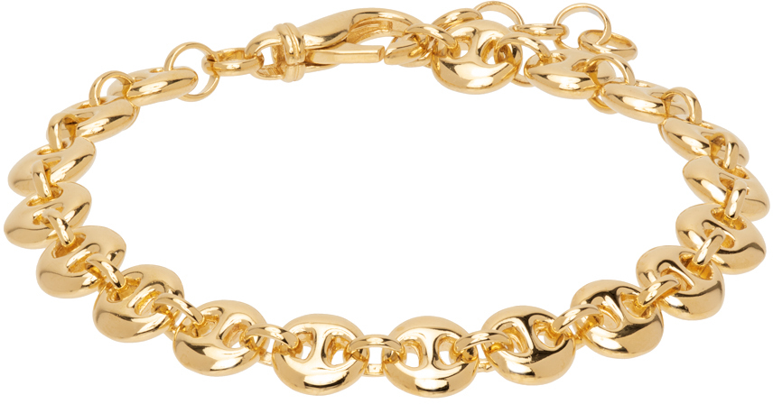 Sophie Buhai Gold Small Circle Link Bracelet In 18k Gold Vermeil