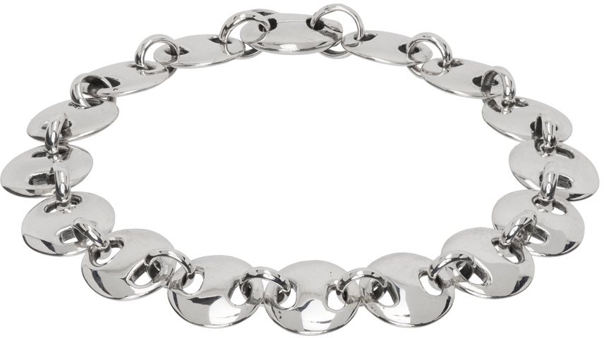 Sophie Buhai Silver Medium Circle Link Bracelet In Sterling Silver