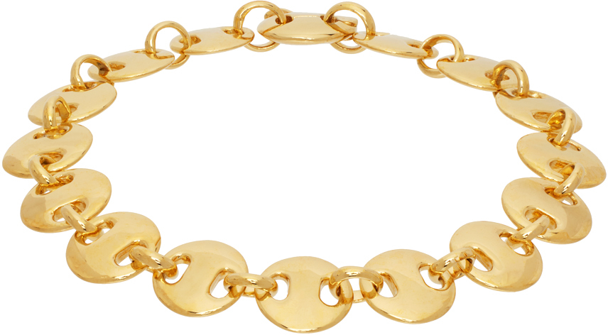 Sophie Buhai Gold Medium Circle Link Bracelet In 18k Gold Vermeil