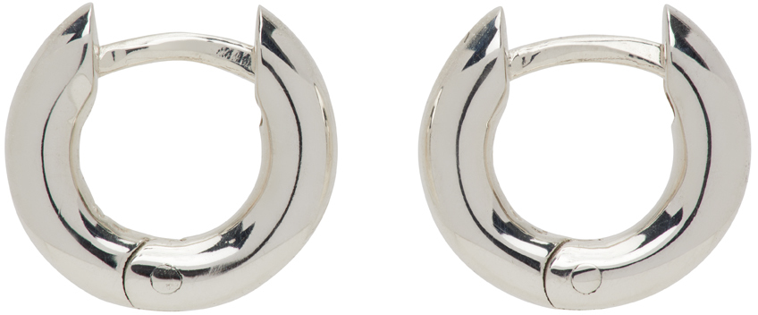 Sophie Buhai Silver Tiny Bagel Hoops In Sterling Silver