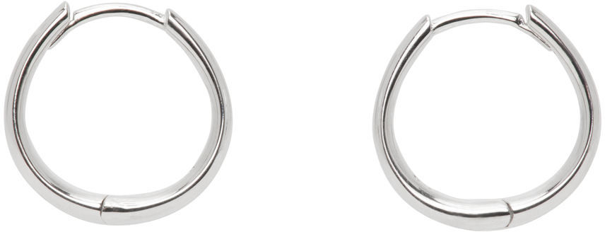 Silver Intrinsic Hoop Earrings