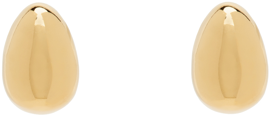 Sophie Buhai Gold Tiny Egg Stud Earrings In 18k Gold Vermeil