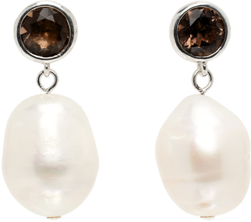 Sophie Buhai Silver Pearl Drop Earrings