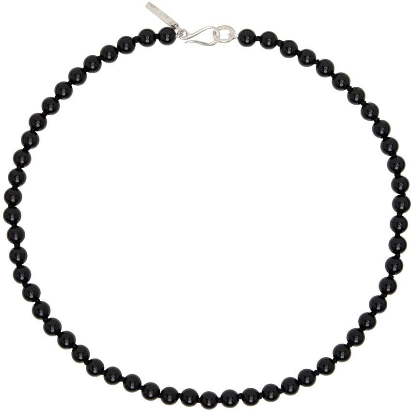 Sophie Buhai Tiny Onyx And Sterling Silver Choker In Schwarz
