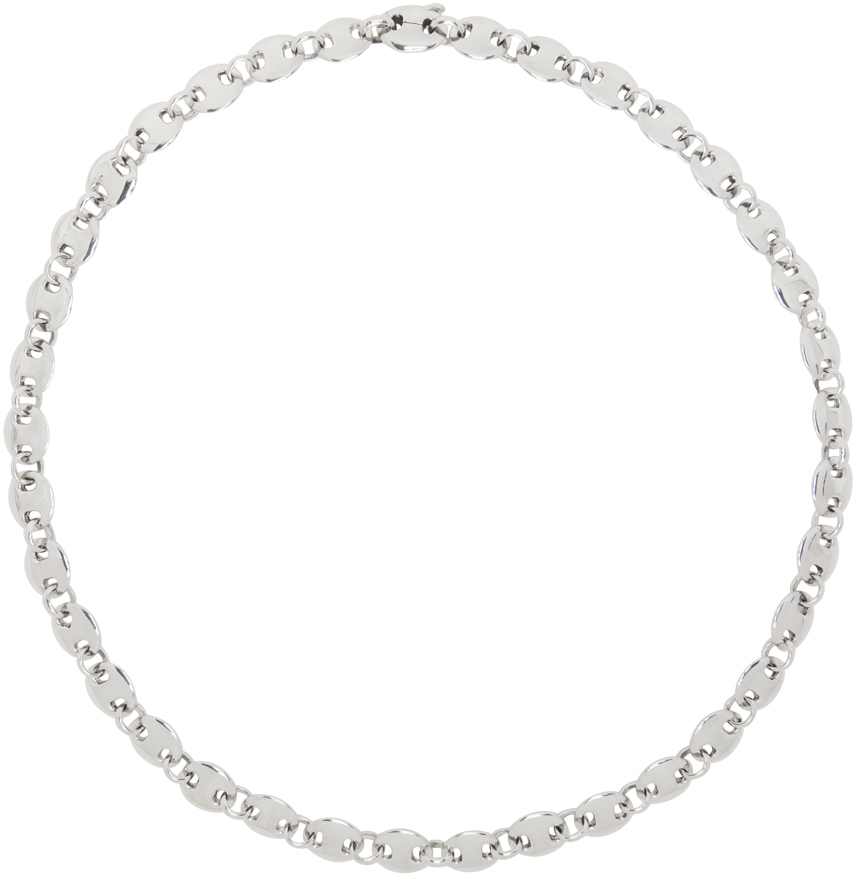 Sophie Buhai Silver Medium Circle Link Necklace In Sterling Silver