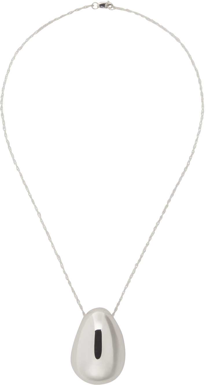 Sophie Buhai Silver Egg Pendant Necklace In Sterling Silver