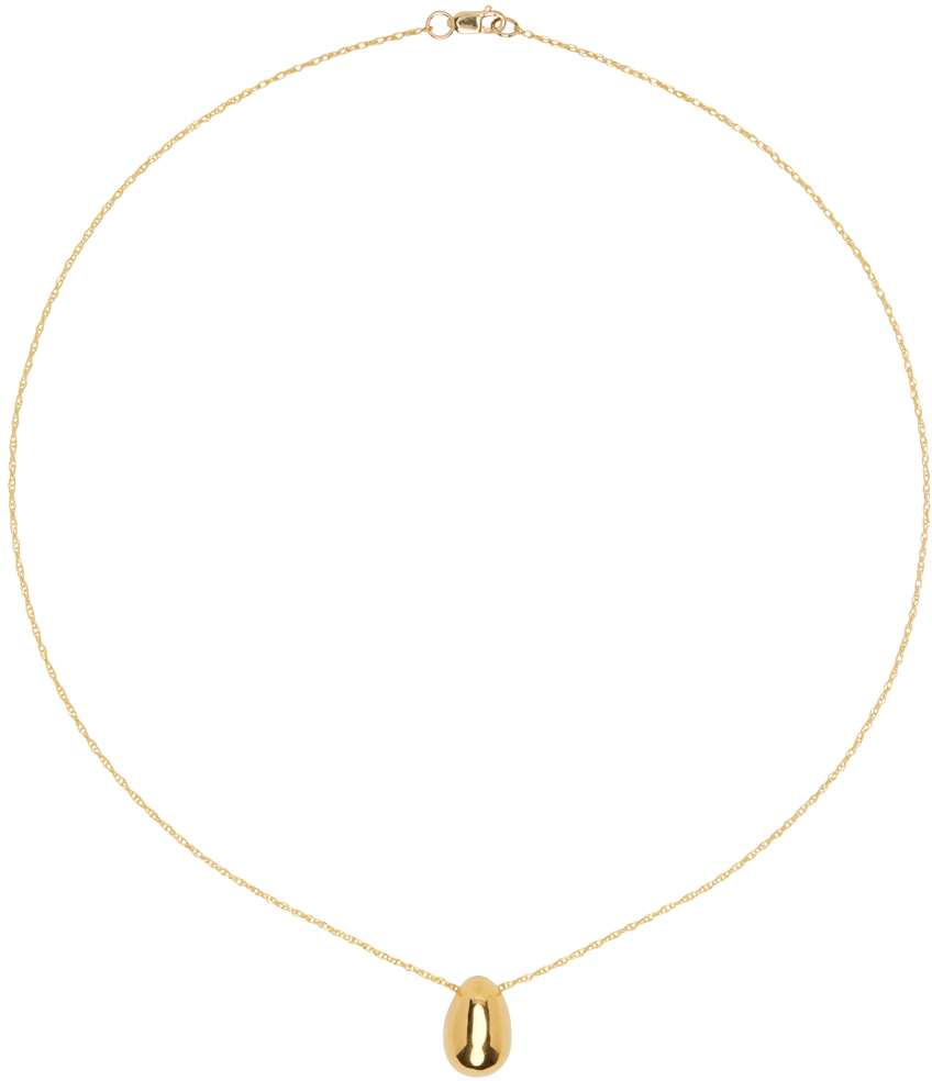 Sophie Buhai Gold Tiny Egg Pendant Necklace In 18k Gold Vermeil 