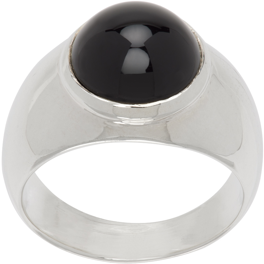 Sophie Buhai Silver Small Deren Ring In Sterling Silver, Ony