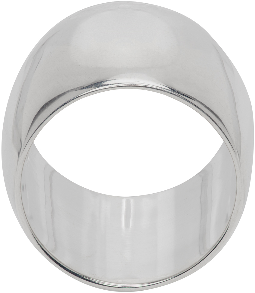 Sophie Buhai: Silver Wide Cigar Ring | SSENSE Canada