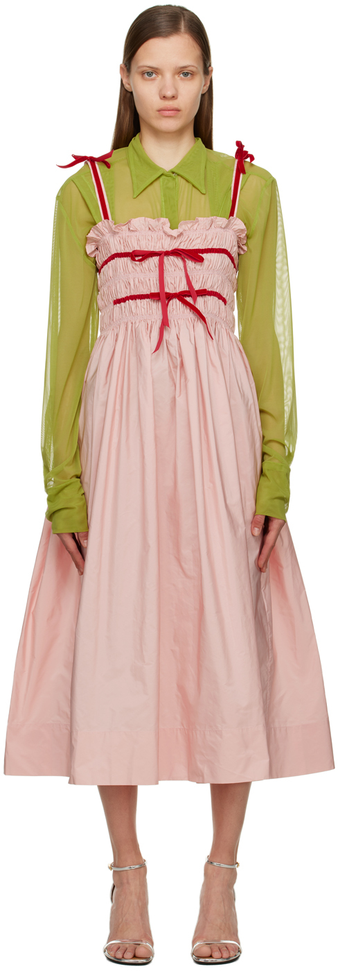 Molly Goddard Pink Kate Dress In Pink Red