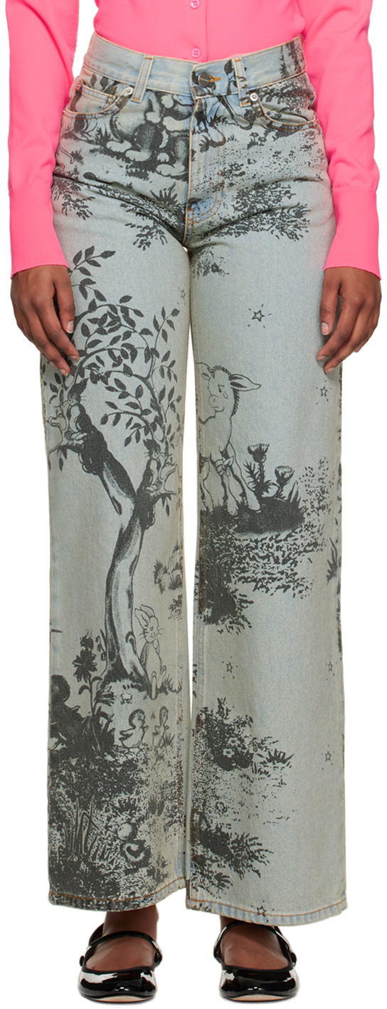 MOLLY GODDARD BLUE JOAN JEANS