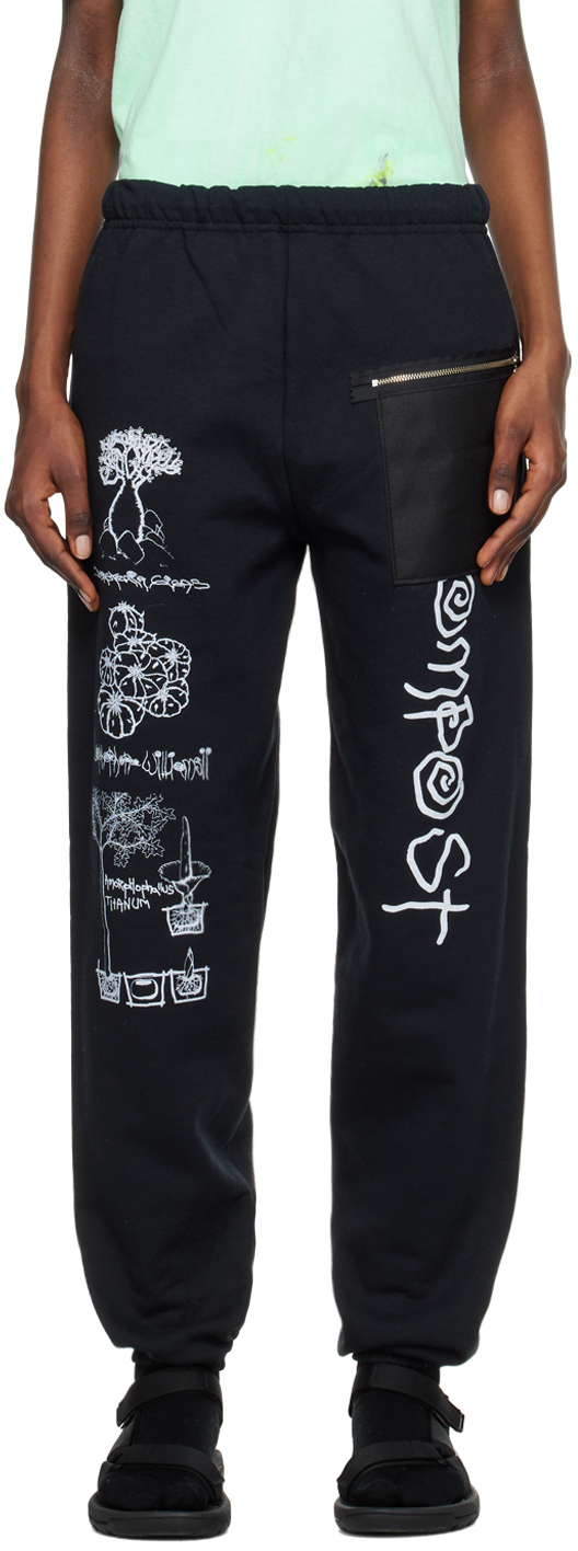 Westfall Black Printed Lounge Pants