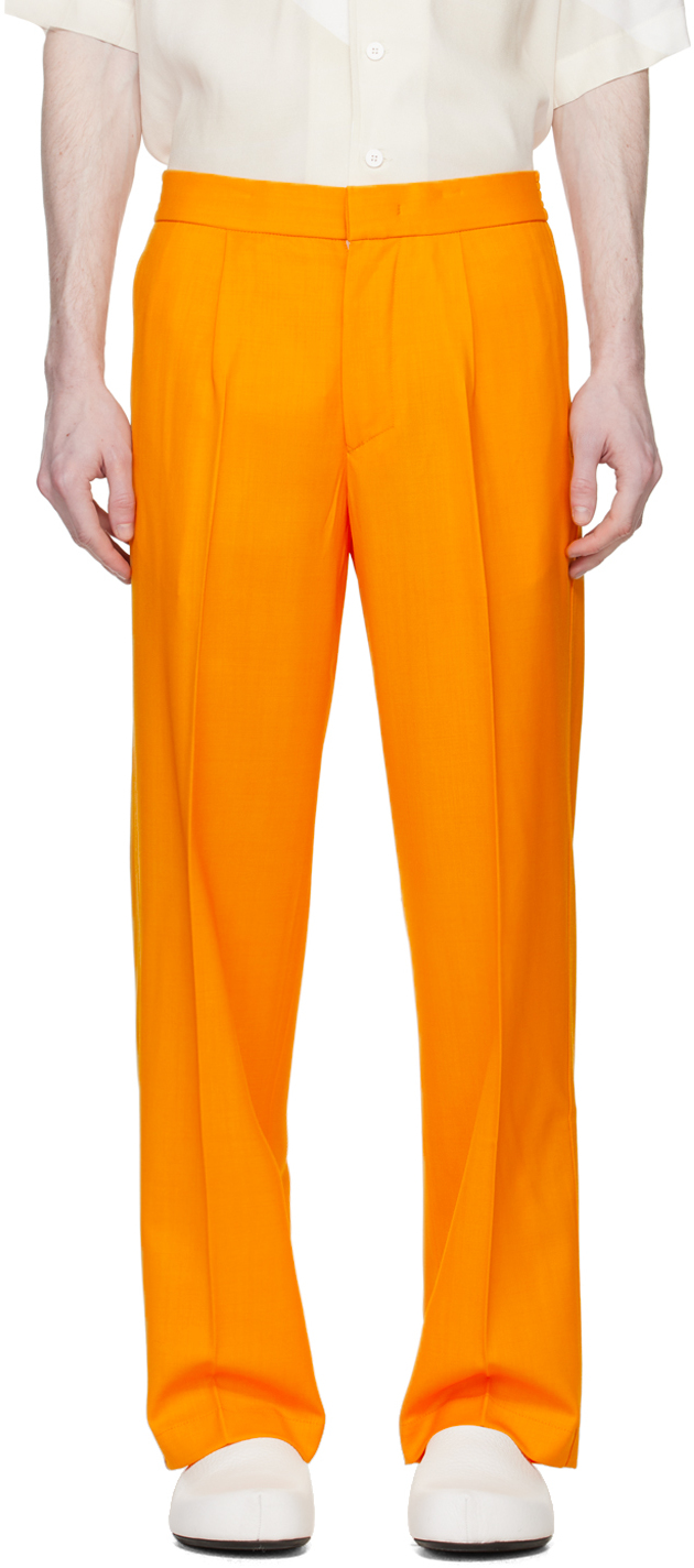 Bonsai: Orange Loose Trousers | SSENSE