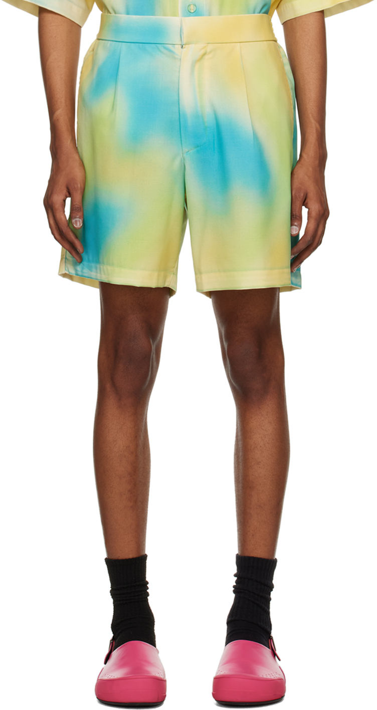 Bonsai Multicolor Spray Shorts SSENSE