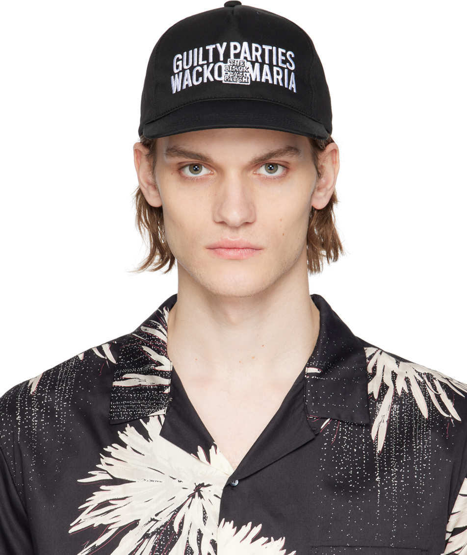 WACKO MARIA Black BlackEyePatch Edition Logo Embroidered Cap