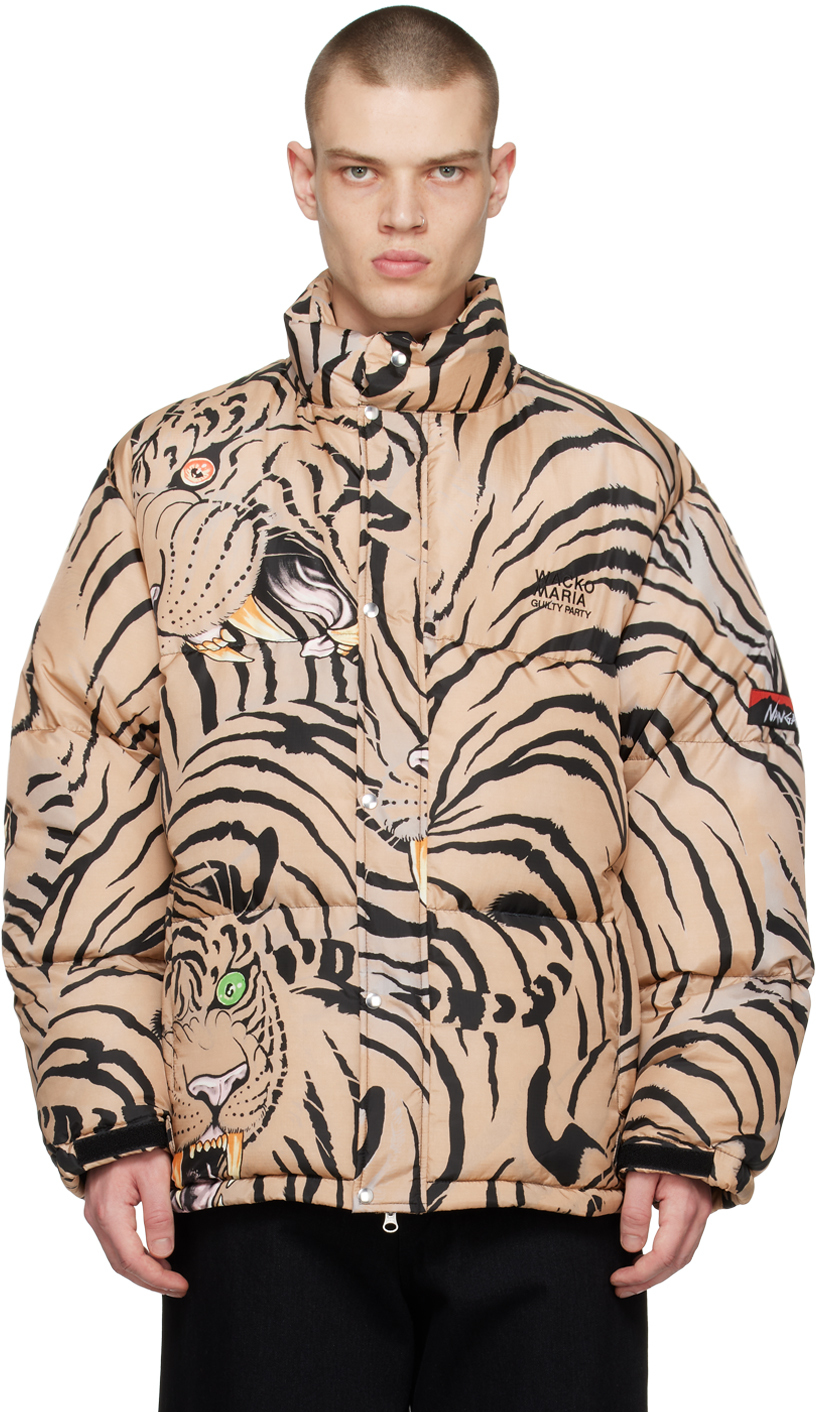 Tan Tim Lehi Edition Down Jacket by WACKO MARIA on Sale