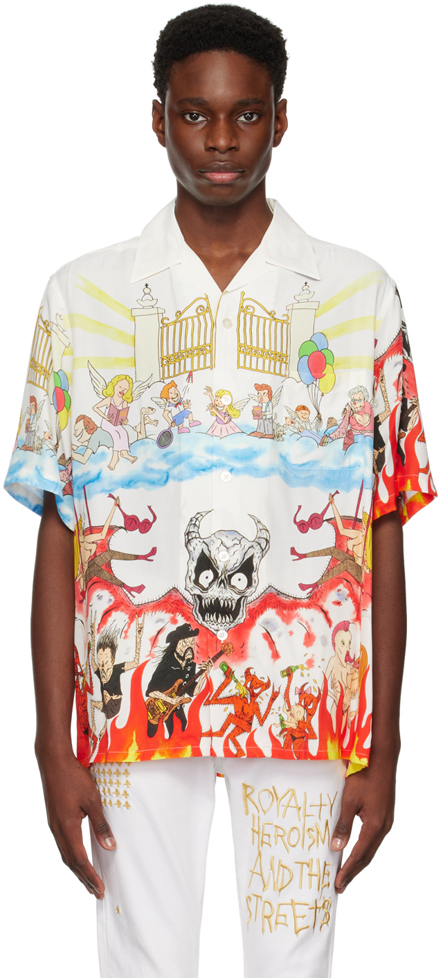 White NECKFACE Edition Graphic shirt by WACKO MARIA on Sale