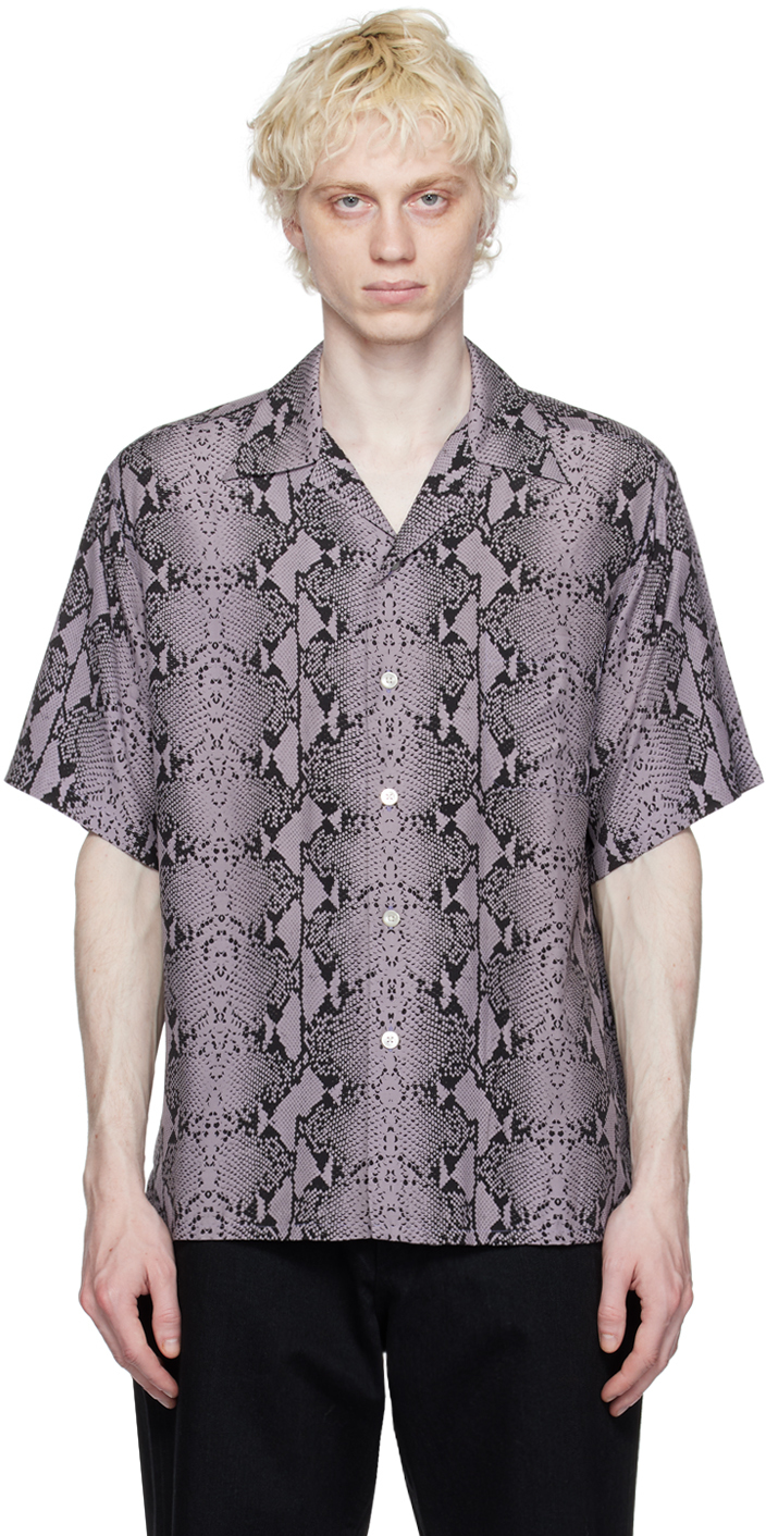 WACKO MARIA Purple Python Shirt | Smart Closet