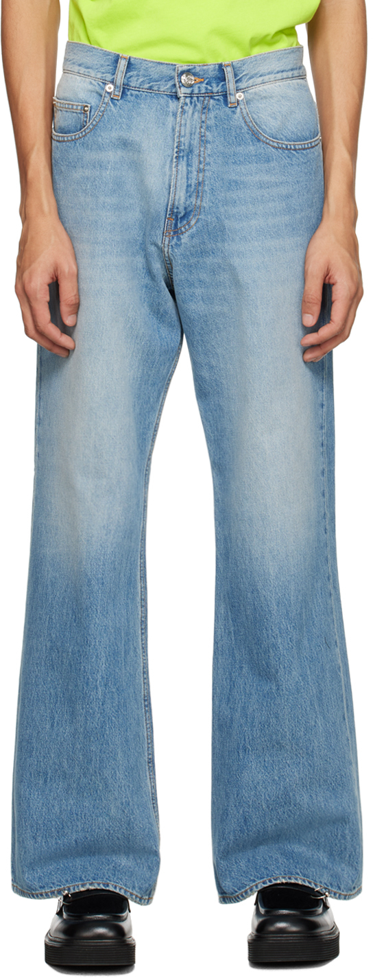 BLUEMARBLE: Blue Bootcut Jeans | SSENSE