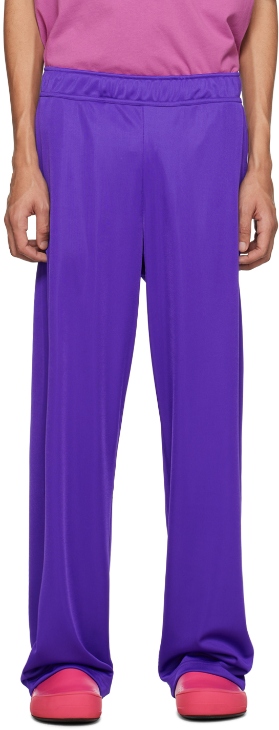 BLUEMARBLE: Purple Loose Fit Track Pants | SSENSE