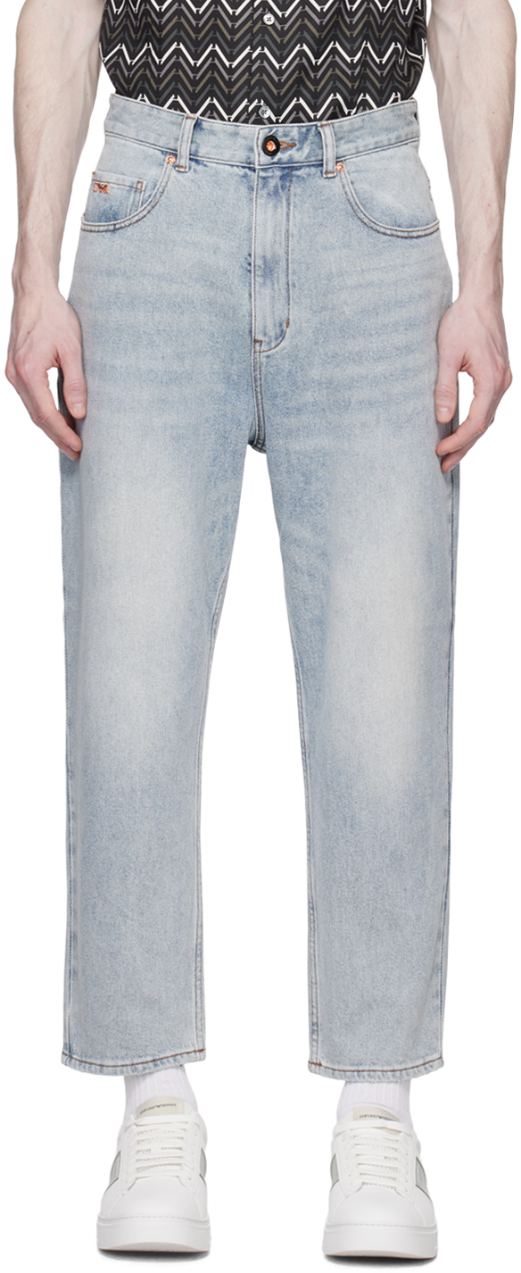 Emporio Armani Blue Pocket Jeans In Denim Blu Ch