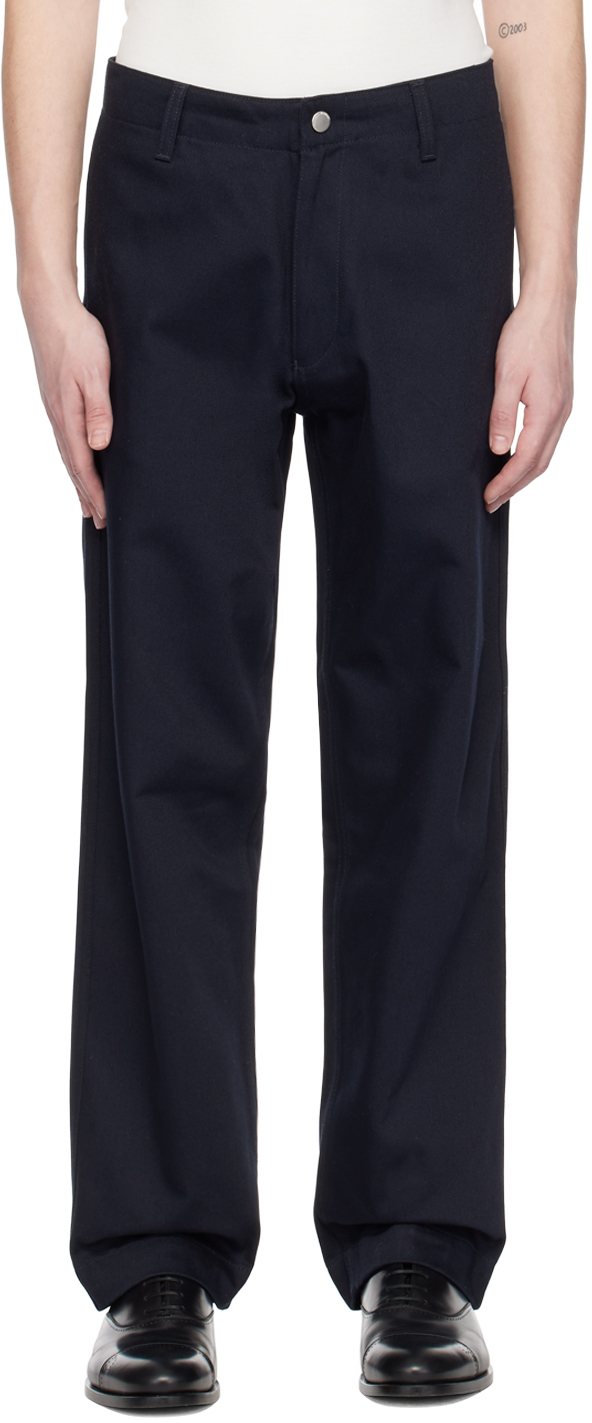 スーツ Emporio Armani basic trousers Emporio Armani Mid-Rise Straight-Leg Trousers | Neiman Marcus