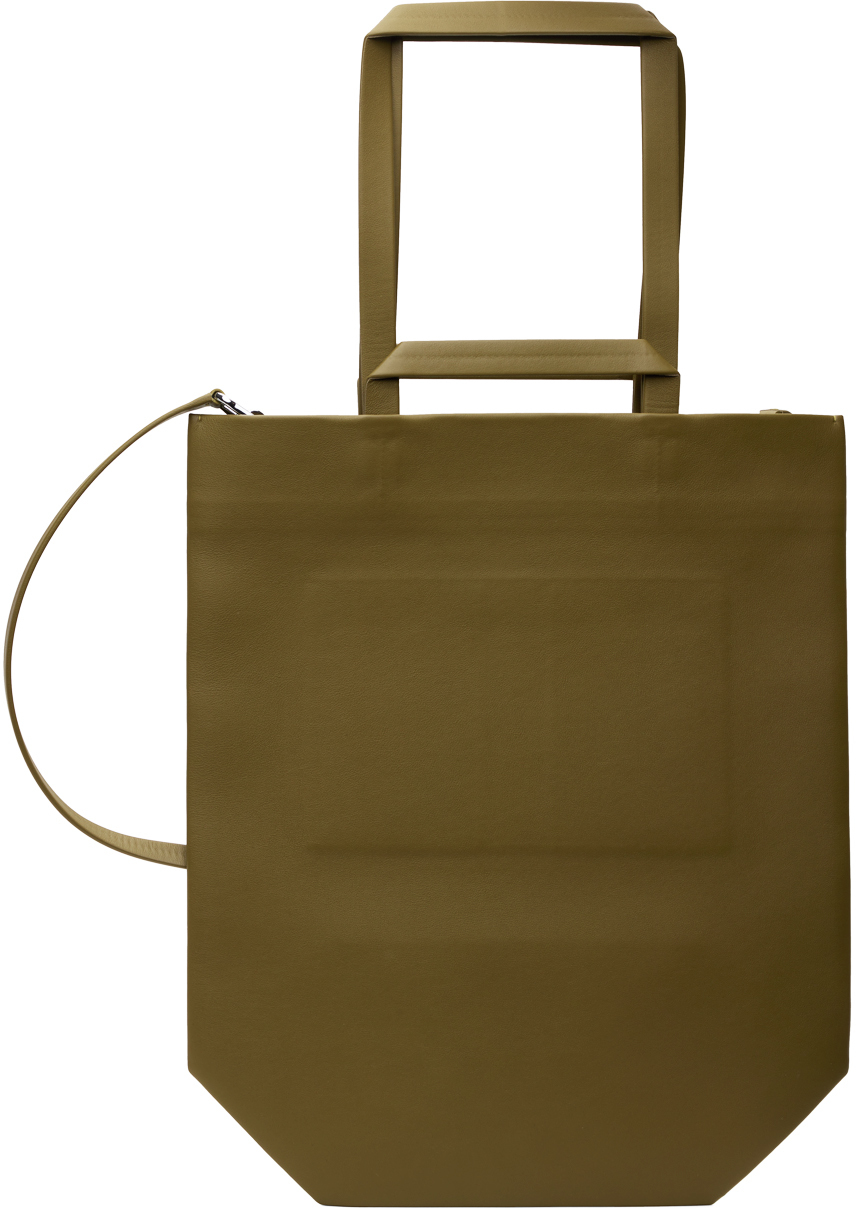 At.kollektive Khaki Isaac Reina Edition Large Mobile Tote In Olive