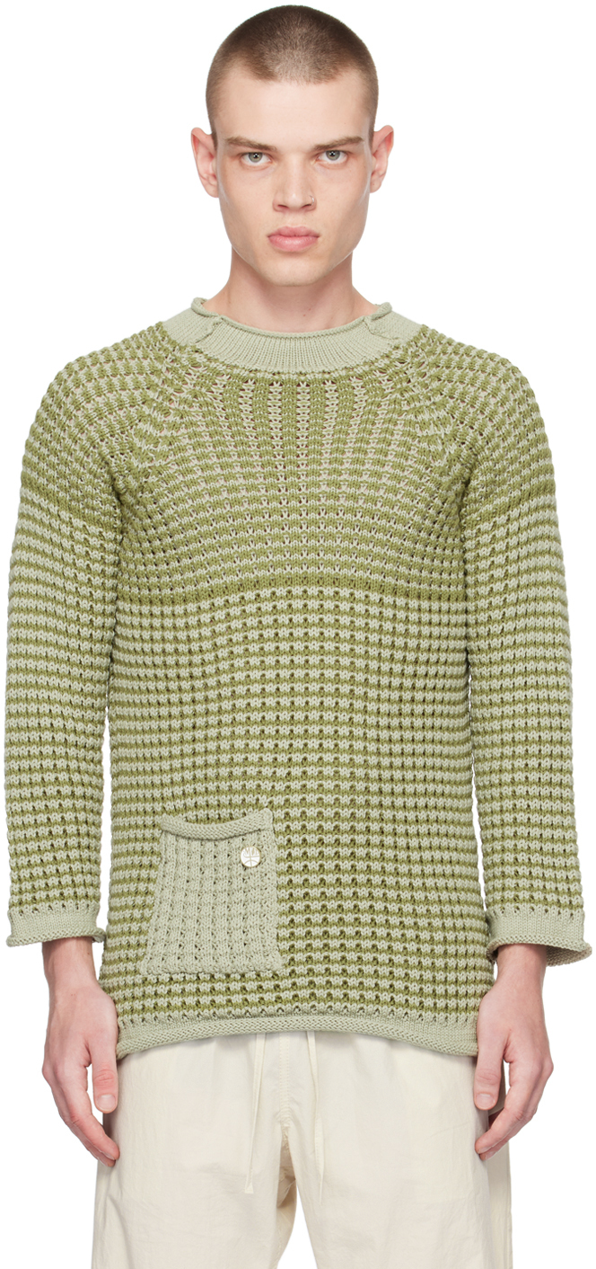 Xenia Telunts Green Bubbly Sweater In Light Green