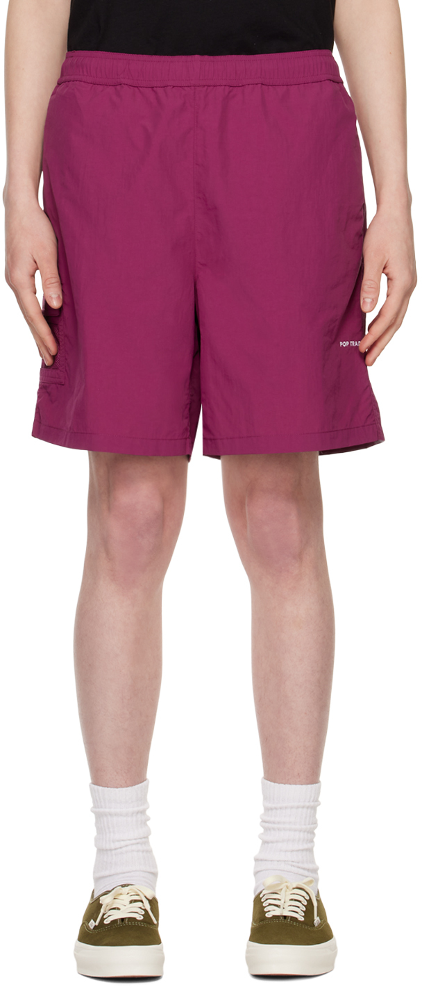 Pop Trading Company: Purple Pop Painter Shorts | SSENSE Canada